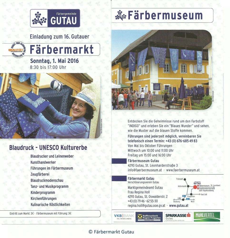 Flyer Gutauer Färbermarkt